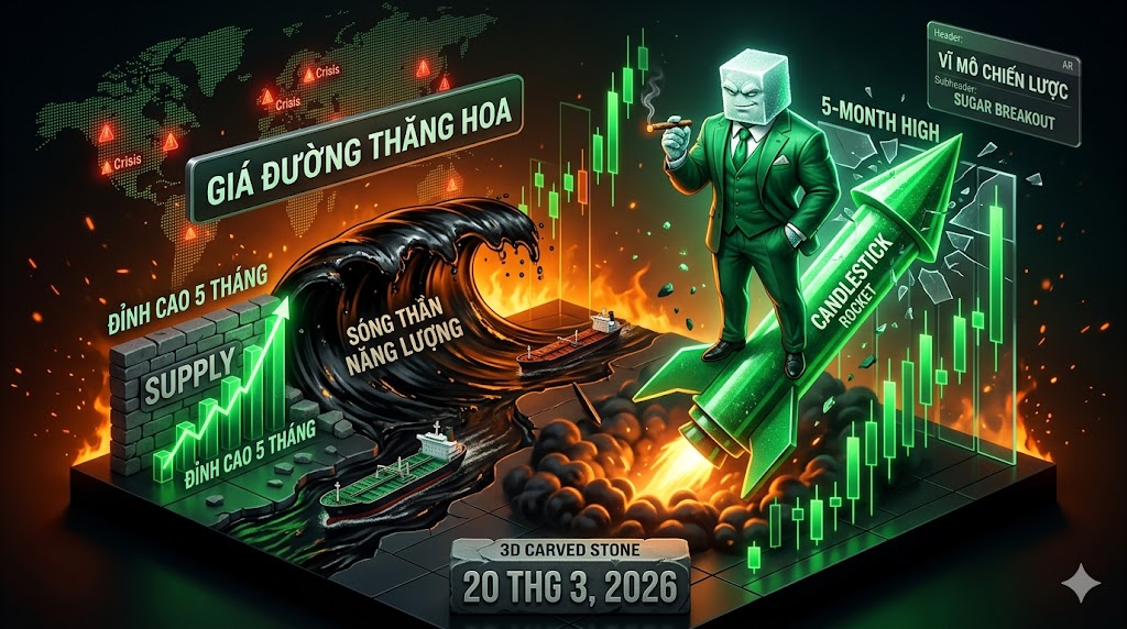 Giá đường thăng hoa lên đỉnh 5 tháng: Nút thắt Hormuz và sóng thần năng lượng bóp nghẹt nguồn cung toàn cầu